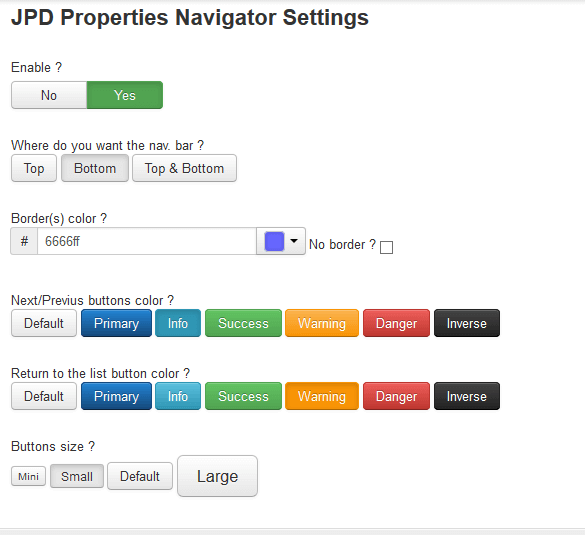 Jomres properties navigator plugin